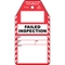 Étiquette non adhésive Failed Inspection